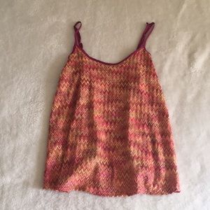 Forever 21 red orange magenta knit tank top